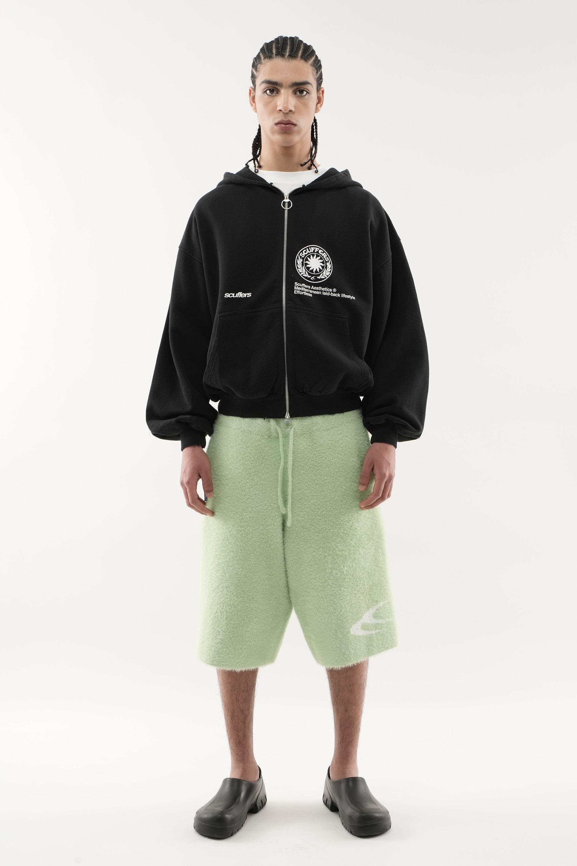 Champ Black Zipped Hoodie