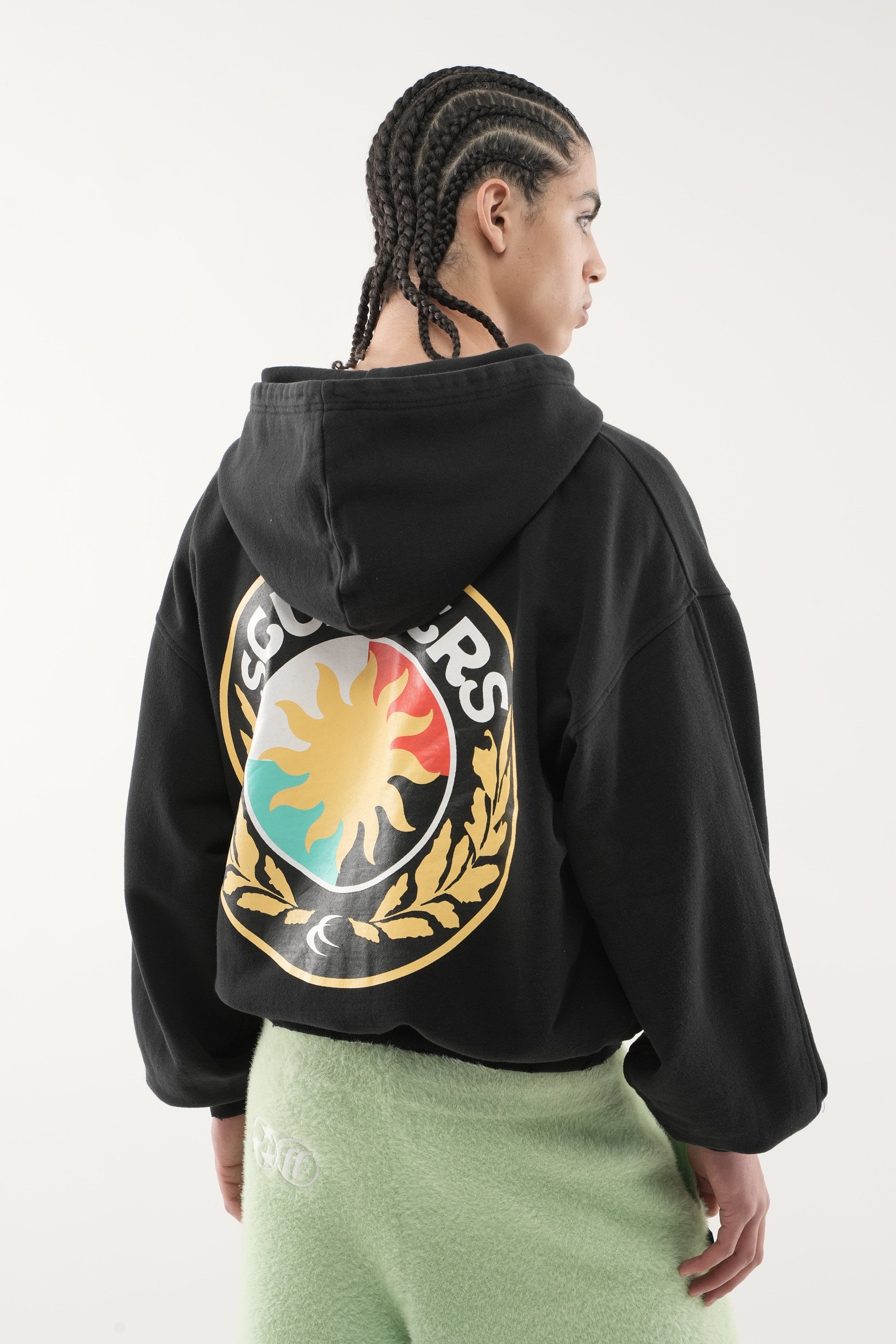 Champ Black Zipped Hoodie