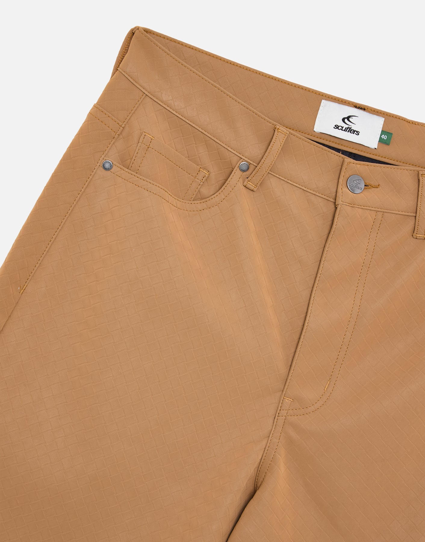 Braided Camel Jumbo Shorts