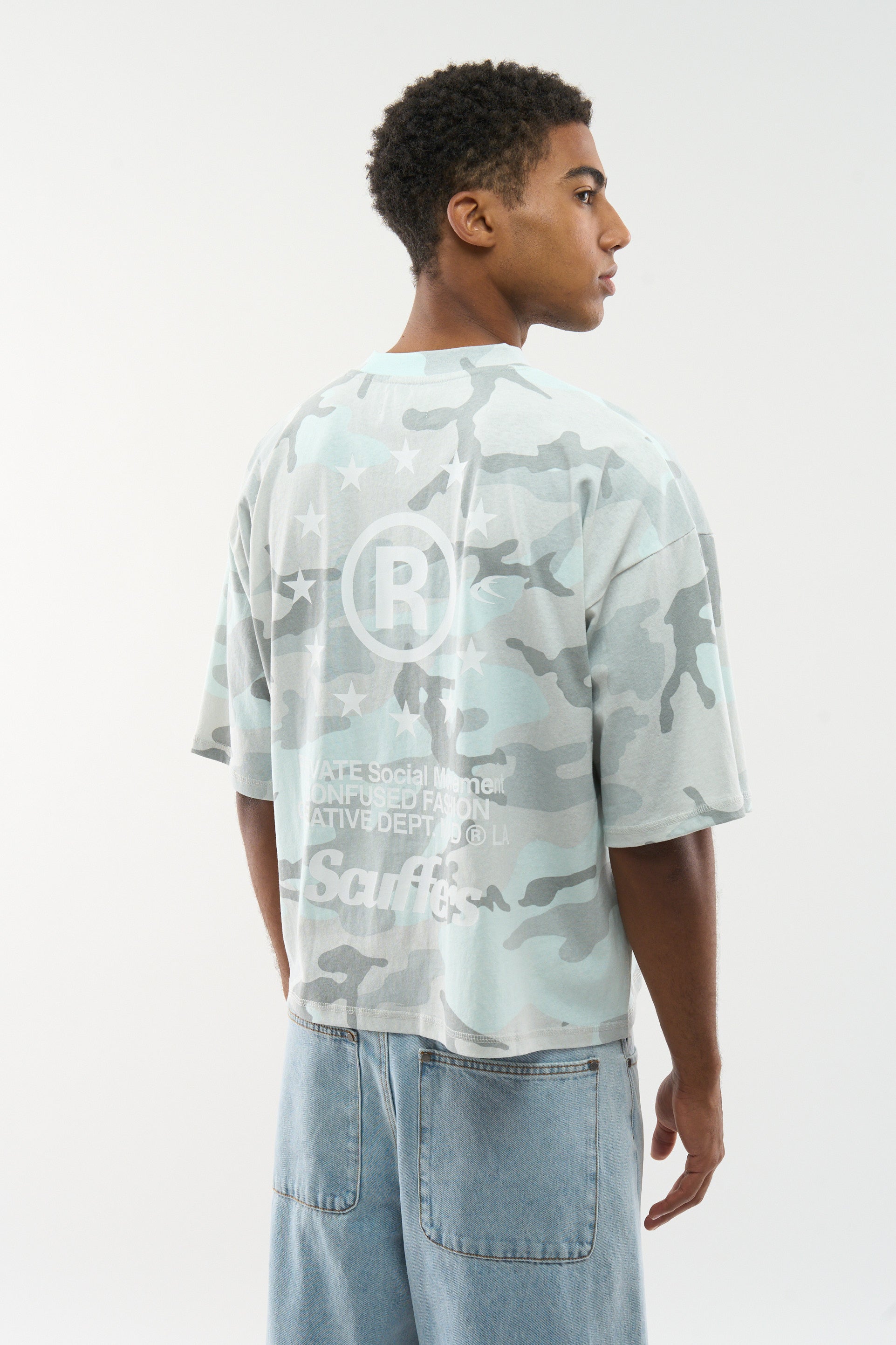 Confused Light Grey Camo T-Shirt