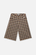 Checkered Brown Jorts