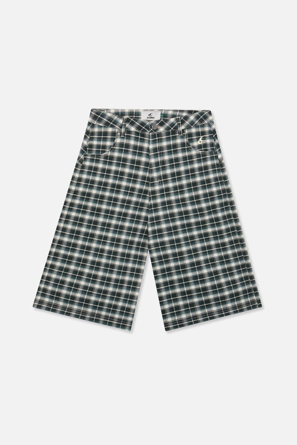 Checkered Green Jorts