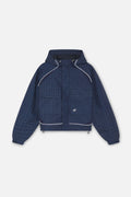 Checkered Navy Essential Windbreaker