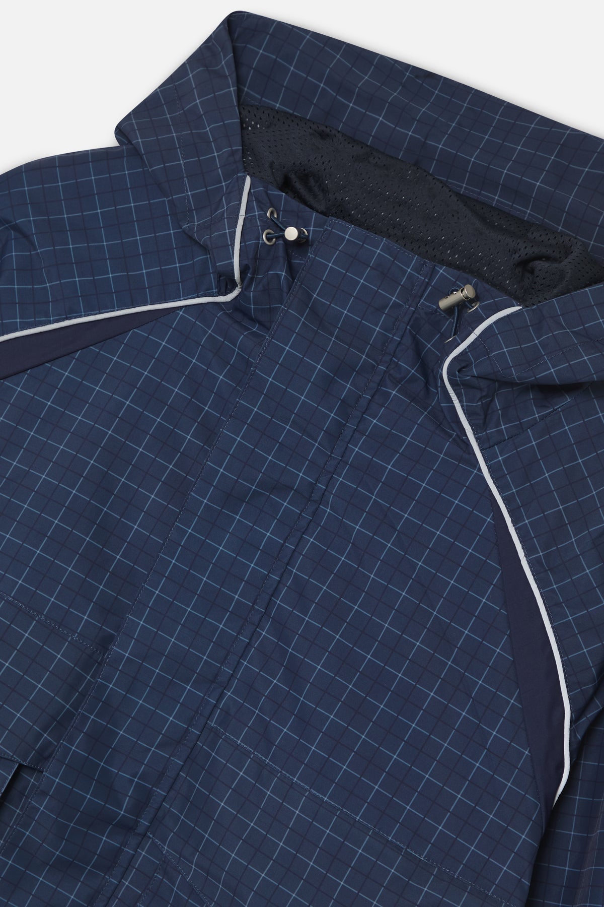 Checkered Navy Essential Windbreaker