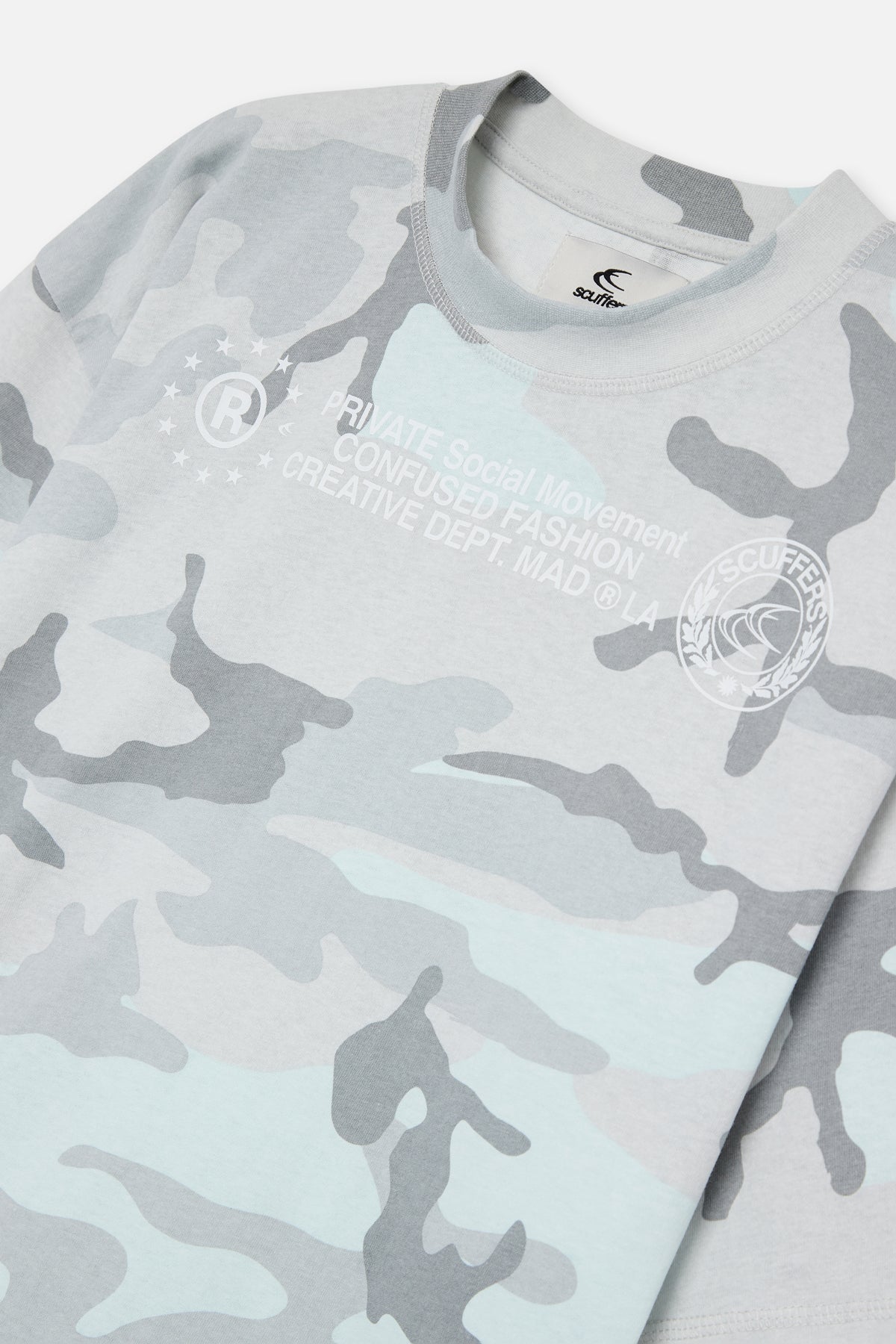 Confused Light Grey Camo T-Shirt