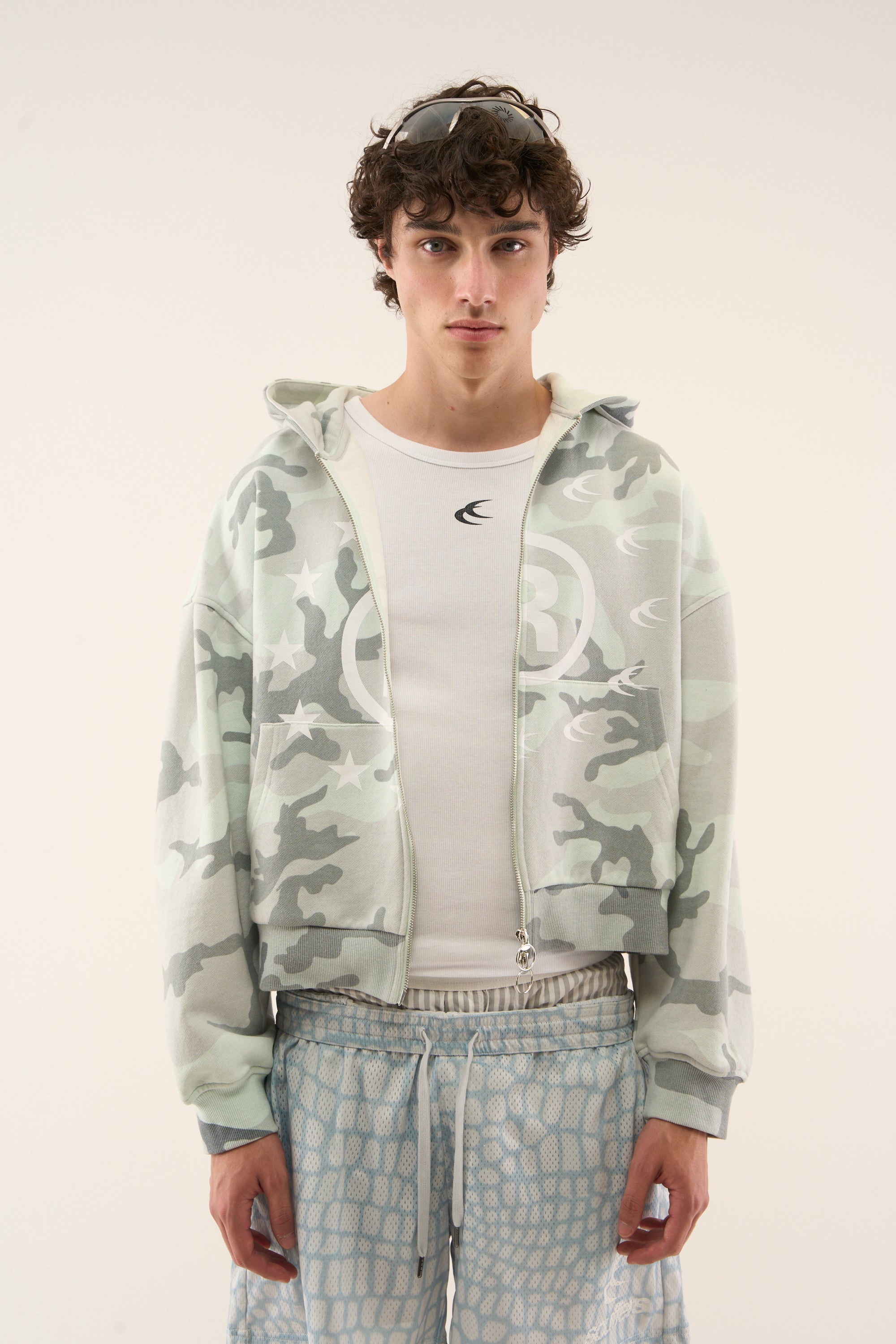 Confused Grey Camo Zipper