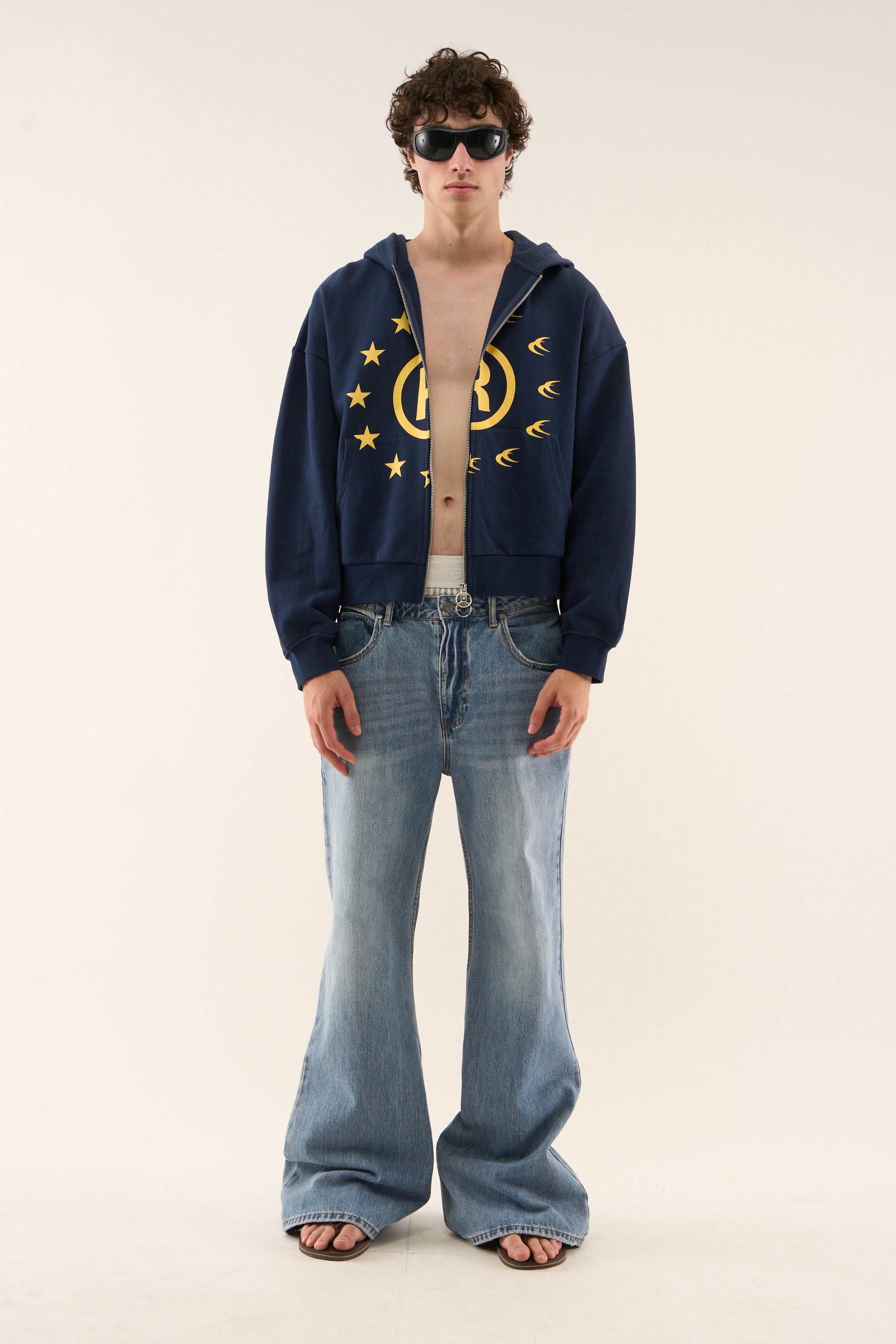 Confused Navy Zipper