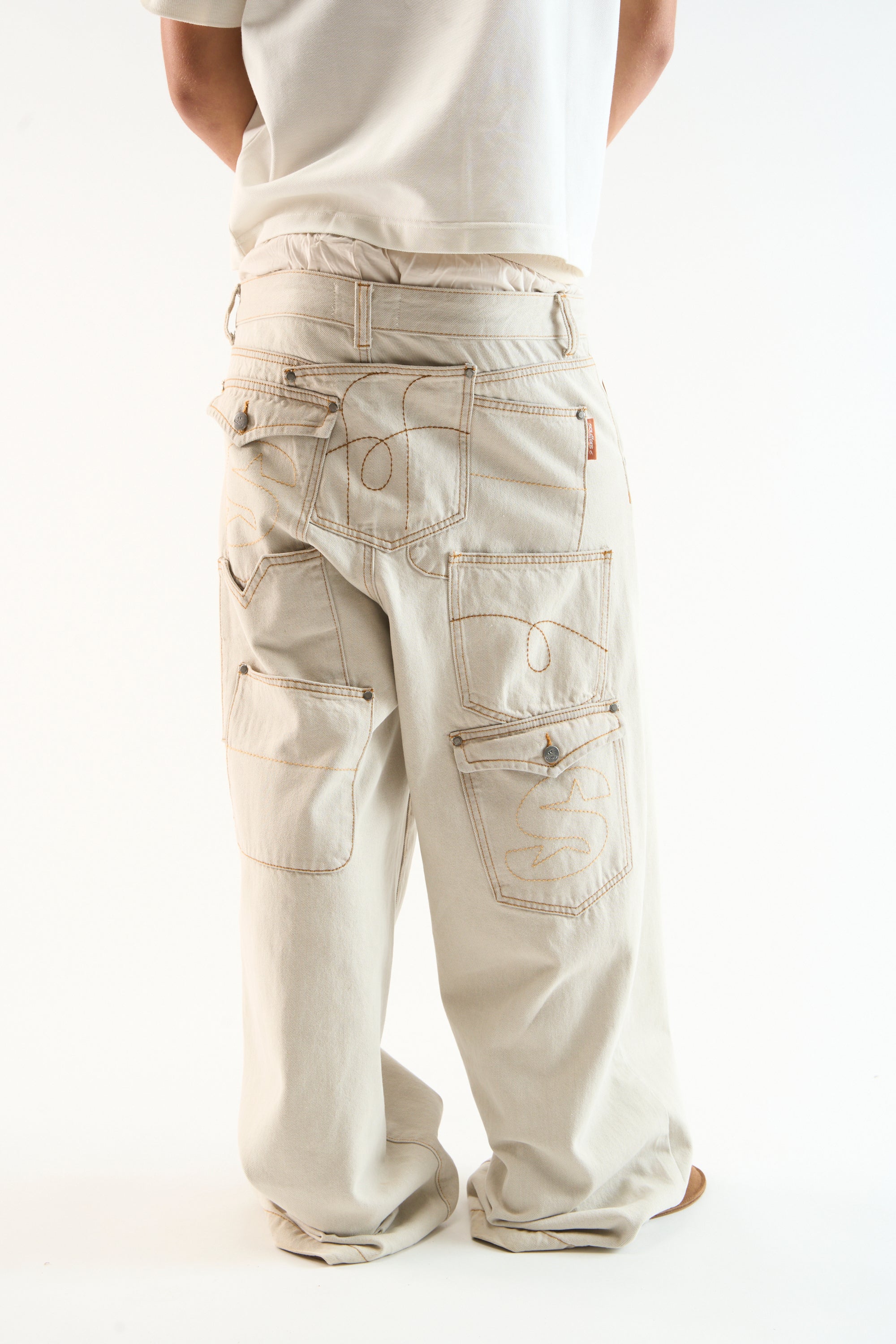 7Pocket Ecru Pants