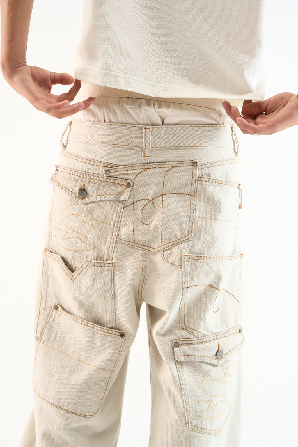 7Pocket Ecru Pants