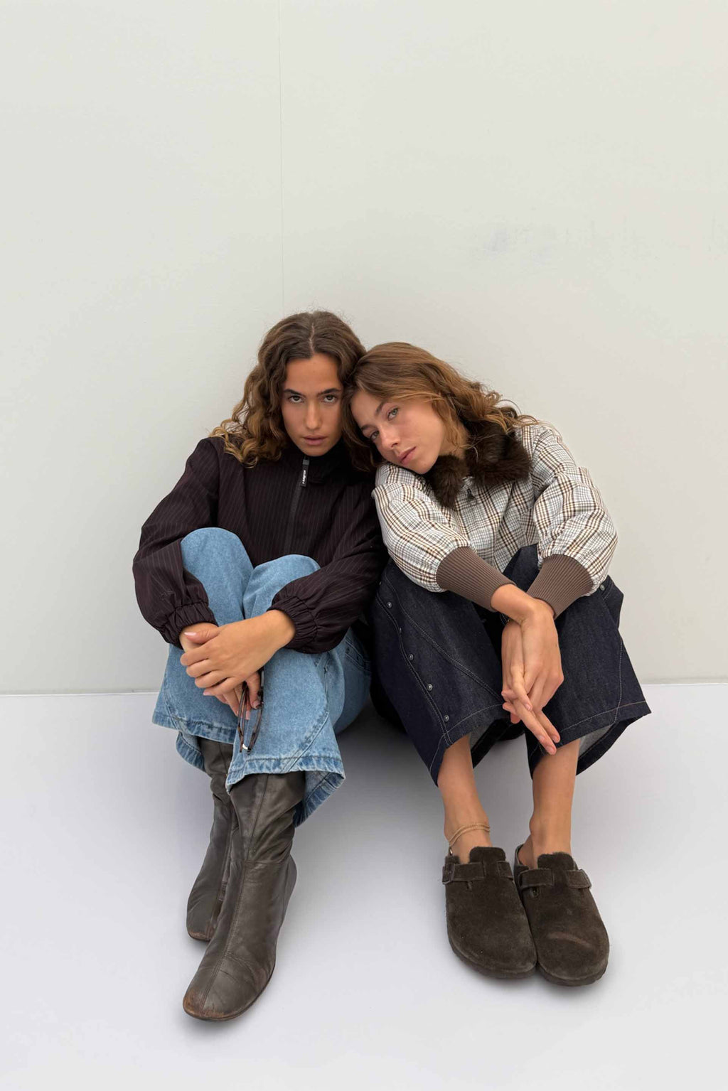 Checkered Brown Harrington Jacket