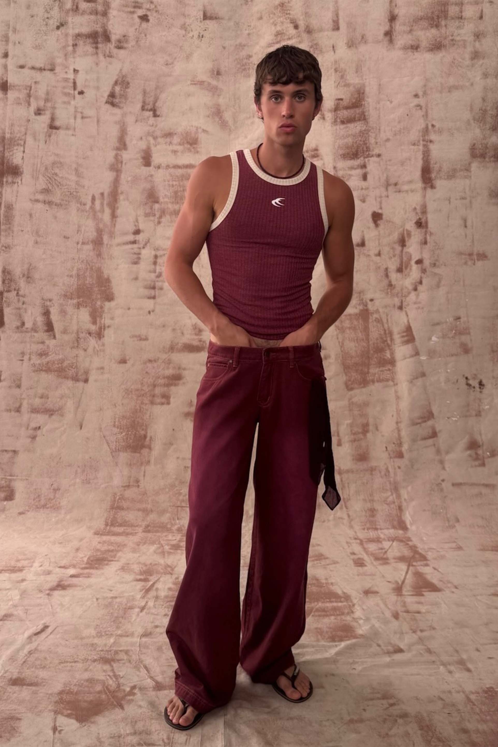 Carrie Burgundy Pants